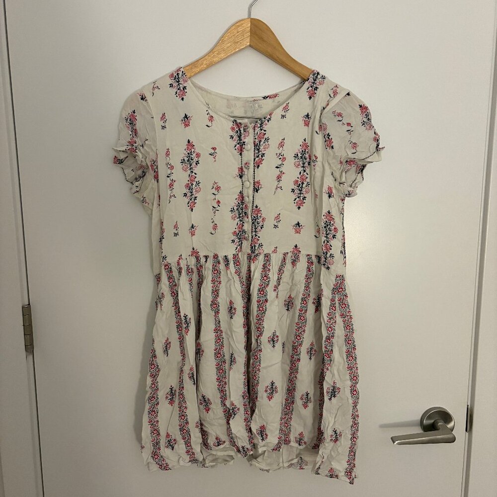 Floral babydoll shirt